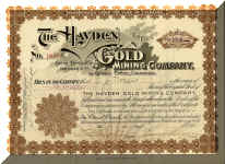 Hayden Gold Mining Co Penrose 1899.jpg (368692 bytes)