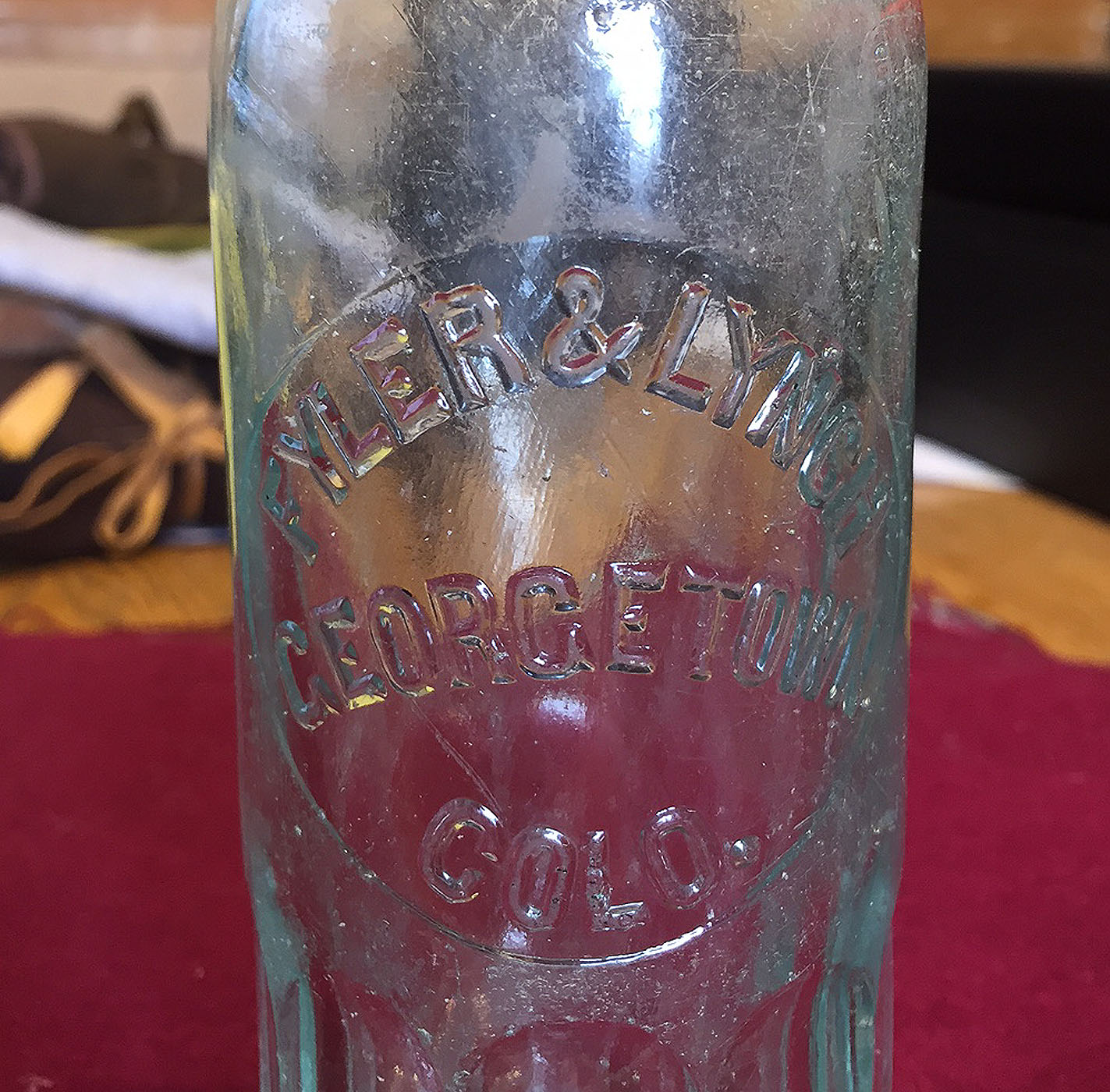 Casewear evident on bottle; however, examples of this fluted