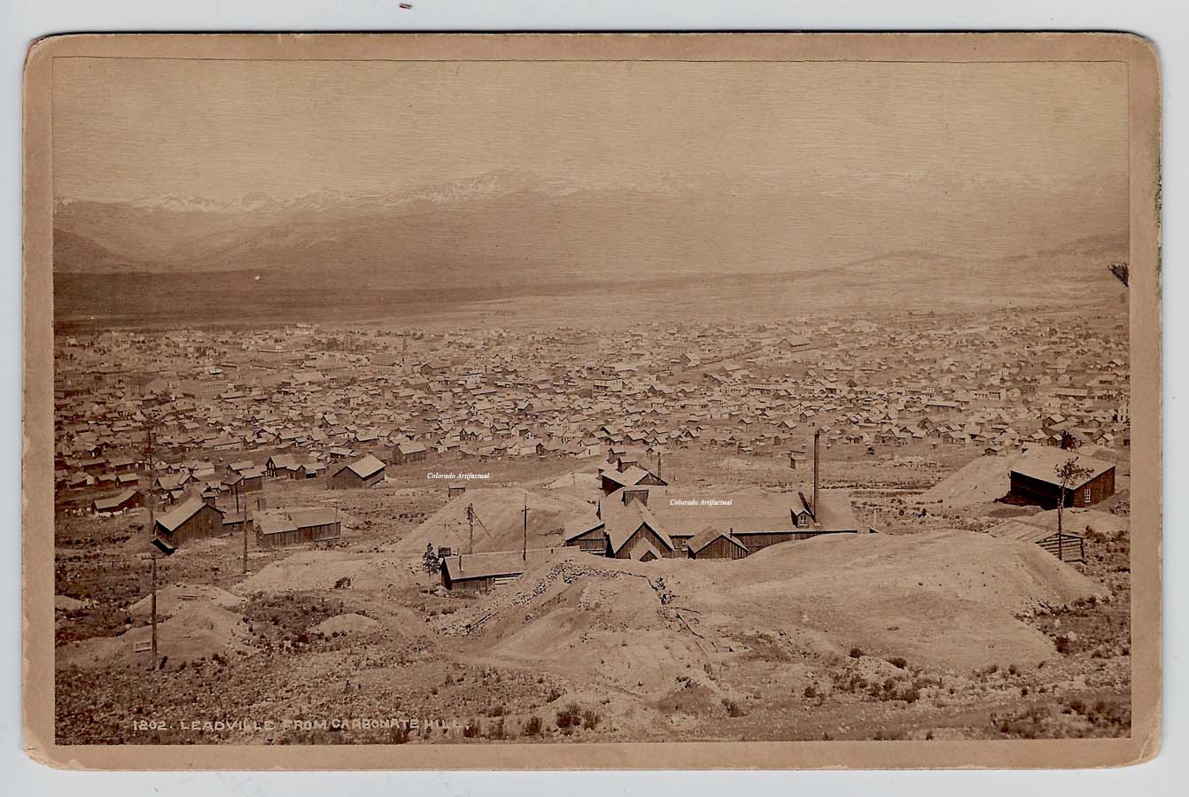 Cabinet Card: Leadville, Lake County, Colorado From Carbonate Hill ...